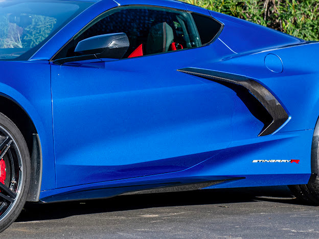 2020+ CHEVROLET CORVETTE C8 STINGRAY | Z06 PACKAGE SIDE SKIRTS ROCKER PANELS GROUND EFFECTS